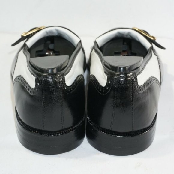 BRAS5BOOT SZ 7.5 M BLACK/WHITE Loafer C3A C39 main image 3